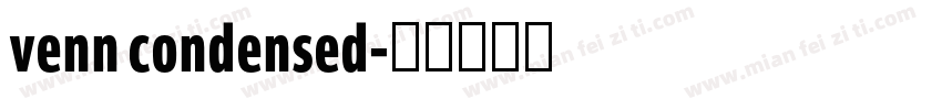 venn condensed字体转换